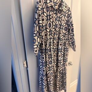 Anthropologie Maeve Bettina Tiered Shirt Dress 1X